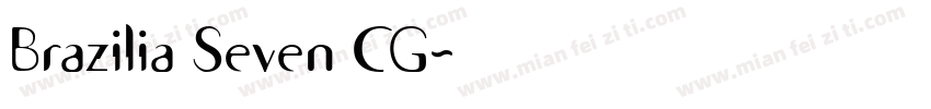 Brazilia Seven CG字体转换